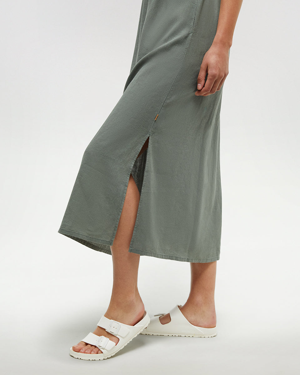 Gabriola Dress in Agave Green