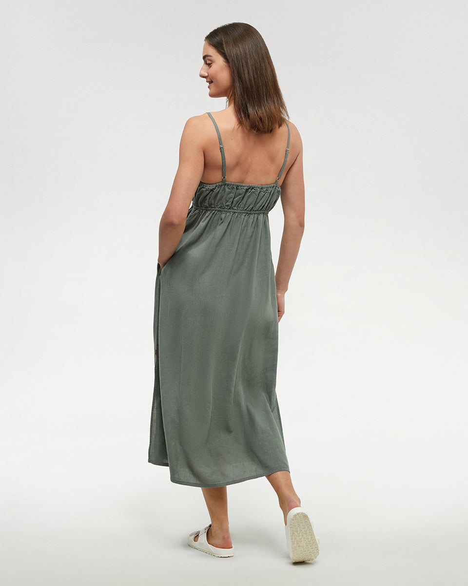 Gabriola Dress in Agave Green