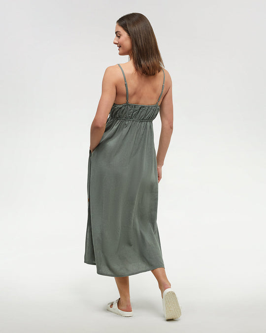 Gabriola Dress in Agave Green