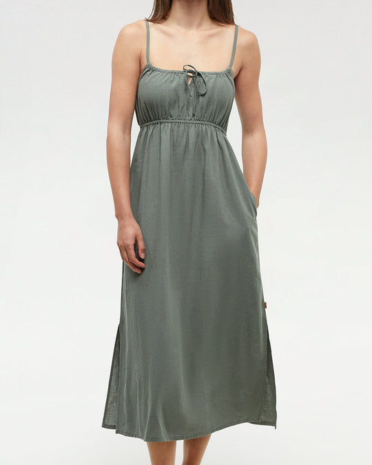 Gabriola Dress in Agave Green