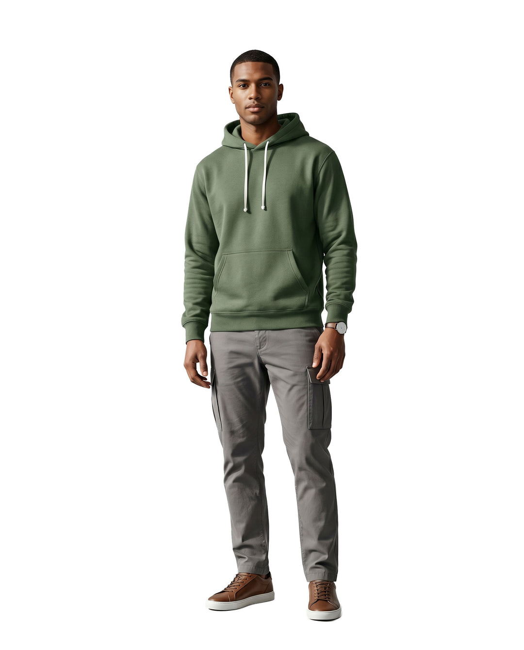 Sweat à capuche en chanvre éponge pour homme (NEUF)