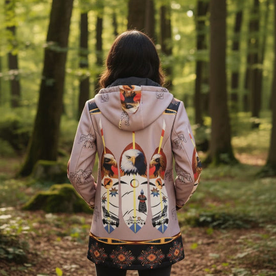 Soft purple Eagle 3/4-Length Coat