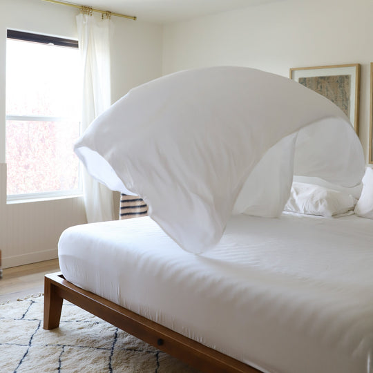 Organic Bamboo Sateen Fitted Sheet