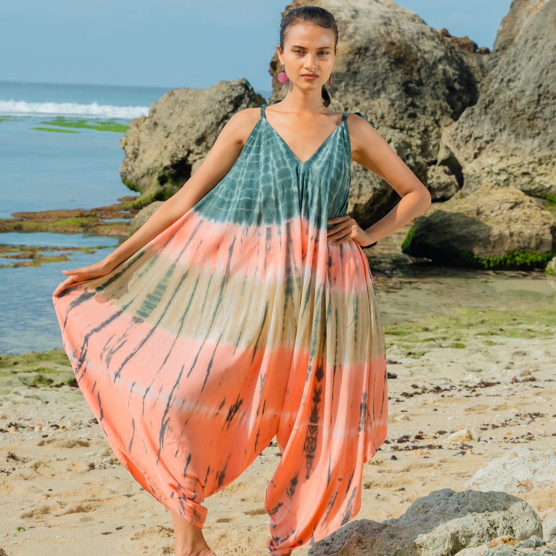 Tie Dye Stripe Romper - colours as shown