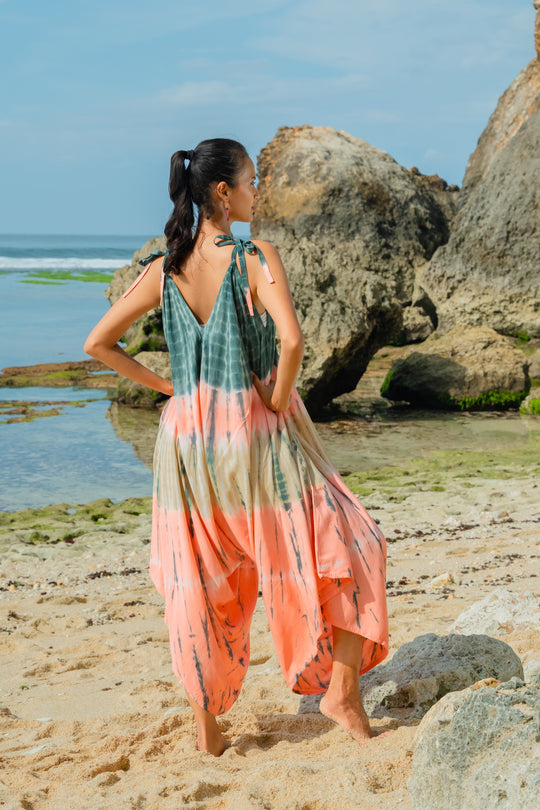 Tie Dye Stripe Romper - colours as shown