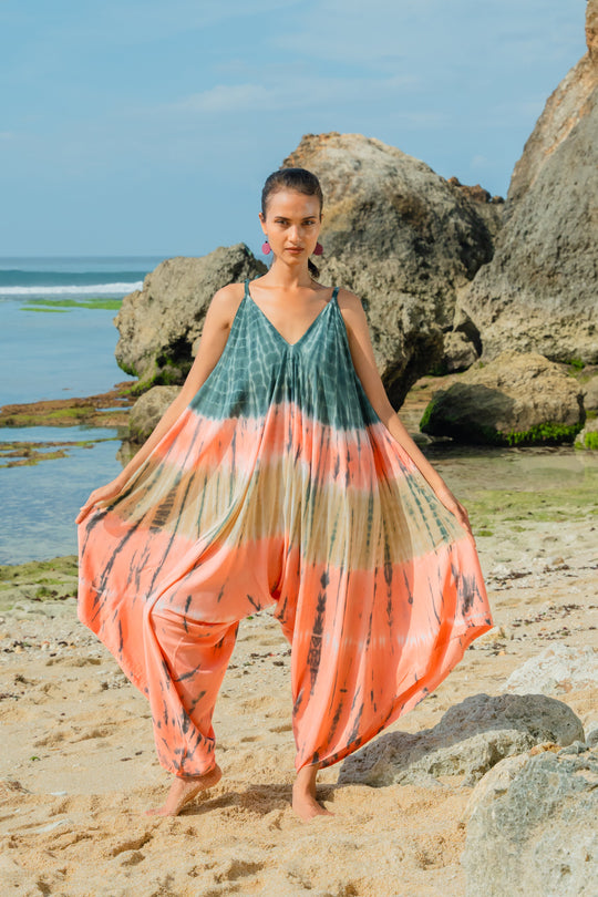 Tie Dye Stripe Romper - colours as shown