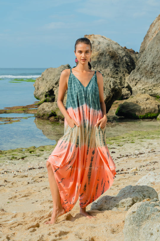 Tie Dye Stripe Romper - colours as shown