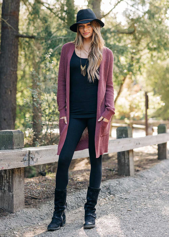 Mist Cardigan in Hemp & Cotton Knit