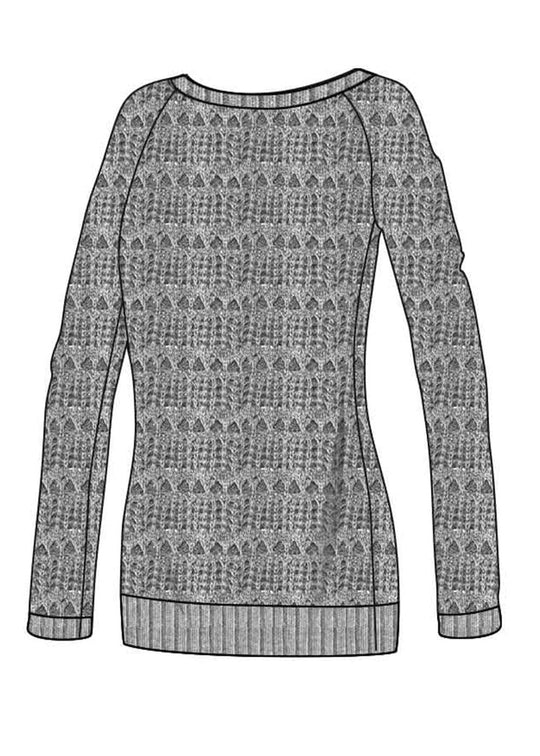 Niobe Sweater in Hemp & Cotton "Lace" Knit