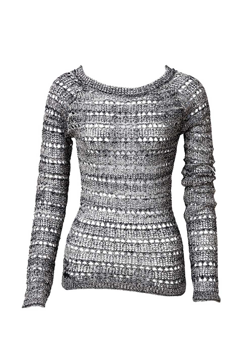 Niobe Sweater in Hemp & Cotton "Lace" Knit