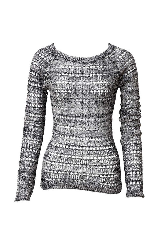 Niobe Sweater in Hemp & Cotton "Lace" Knit