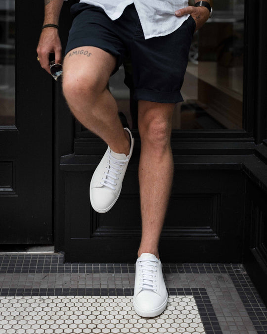 White Calfskin Città Sneaker