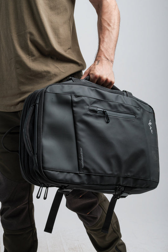 "Voyager" Expandable Backpack 26L / 38L with Built-in Rain Coat