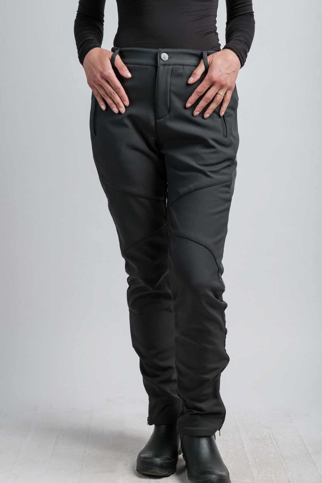Women's Gray High Waist V2 Adventure Water Resistant Pants