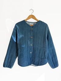 Short Quilted Indigo Jacket