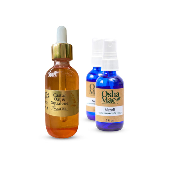 Castor Oat &amp; Squalene Oil &amp; Neroli Hydrosol - Facial Care DUO