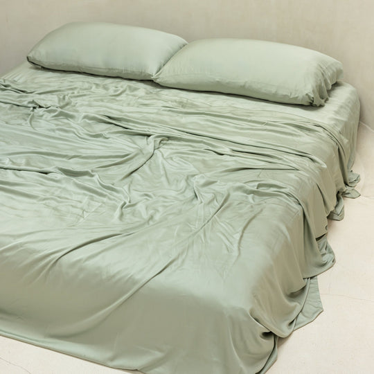 Organic Bamboo Sateen Duvet Cover Set