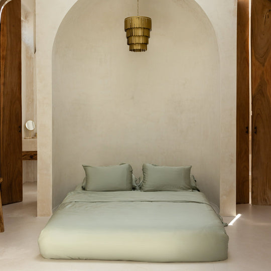 Organic Bamboo Sateen Duvet Cover Set