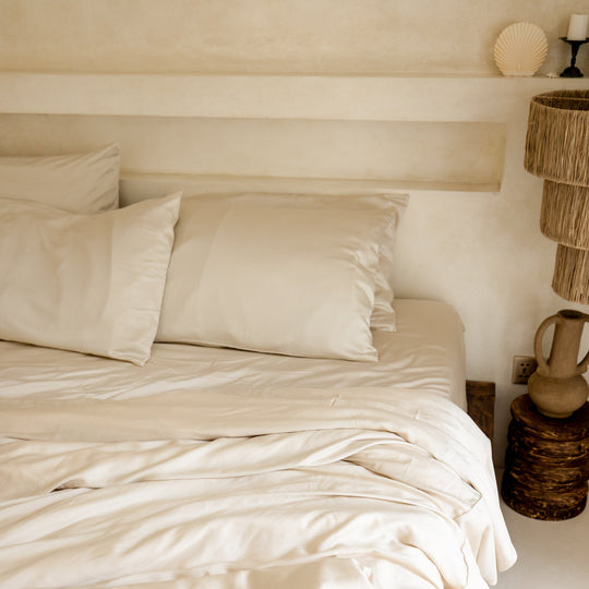Organic Bamboo Sateen Fitted Sheet