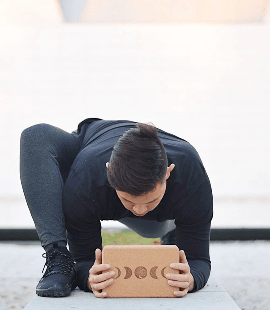 Moon Cork Yoga Block | ORIGINAL SIZE 4"x6"x9"