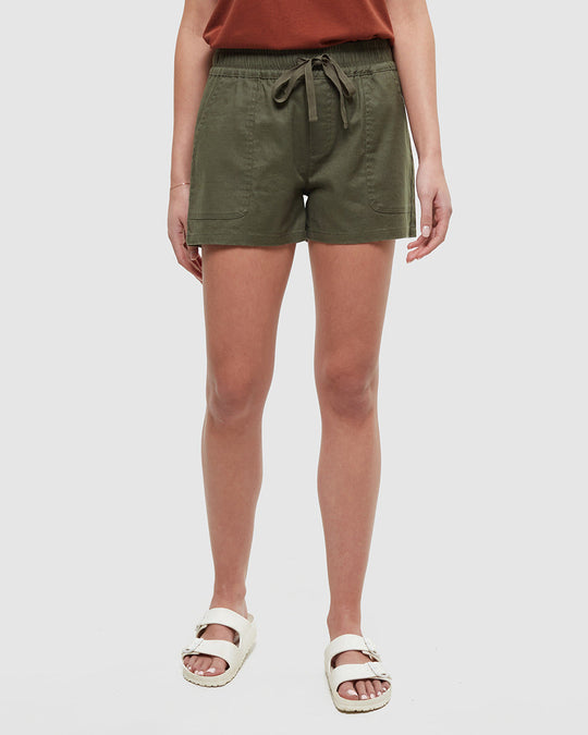 Hemp Stretch Instow Short in Hemp/Cotton