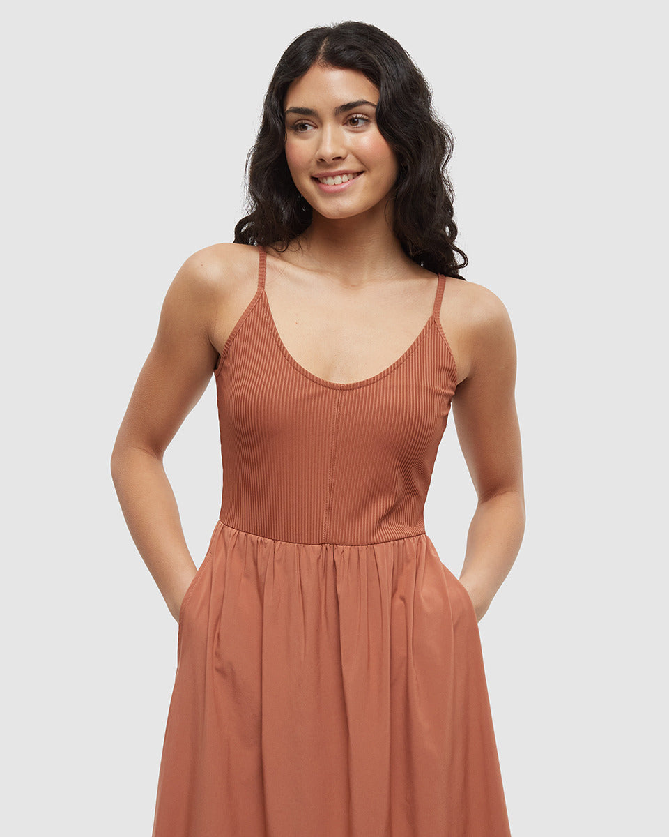 Juneau Dress in Clay Tile