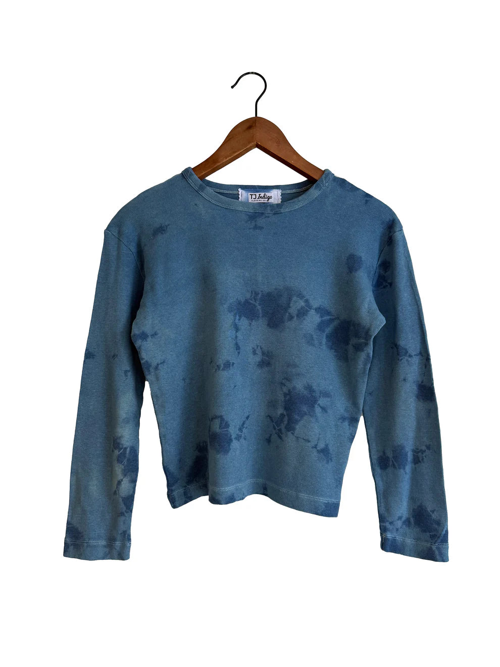 Linen-blend Crewneck T-Shirt w/long sleeves