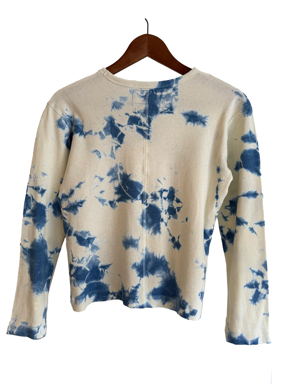 Linen-blend Crewneck T-Shirt w/long sleeves