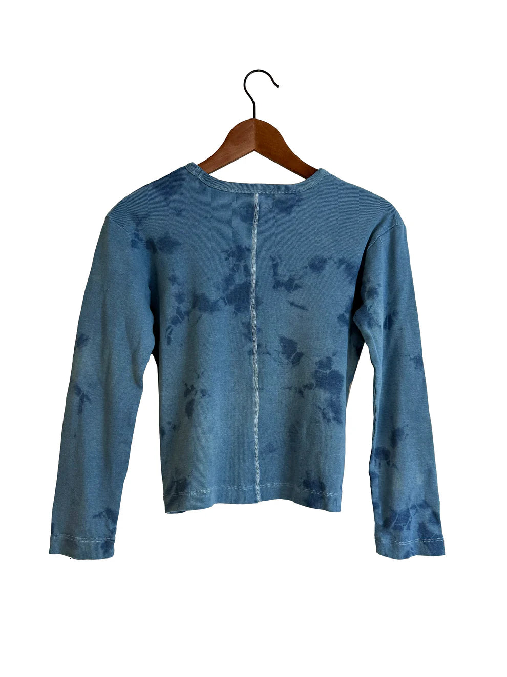 Linen-blend Crewneck T-Shirt w/long sleeves