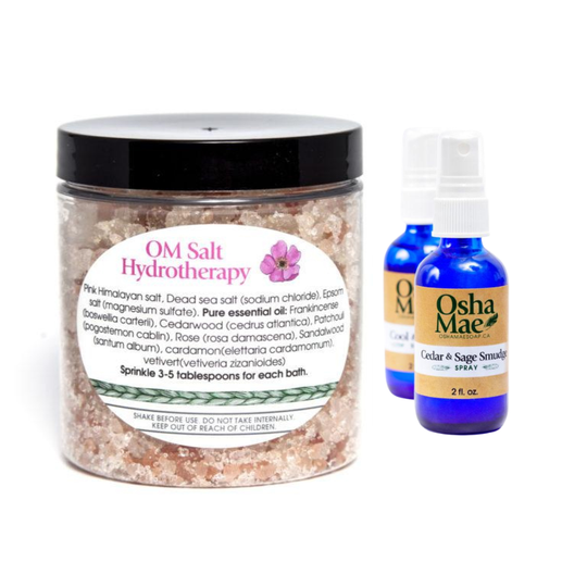 OM Hydrotherapy Salts & Cedar Smudge Spray - DUO
