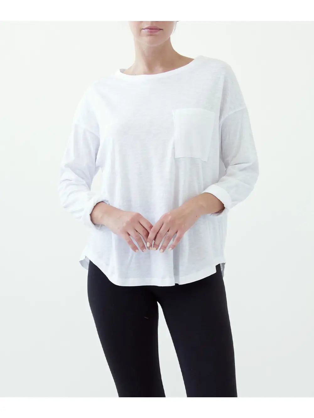 Organic Cotton Slub Tee in Vintage Blush