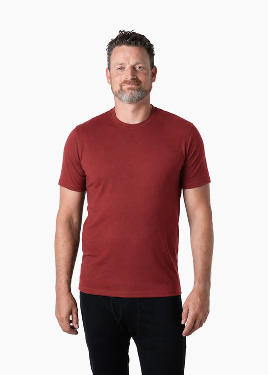 T-shirt à manches courtes pour homme, 100 % laine mérinos, 180 g/m² - Léger 