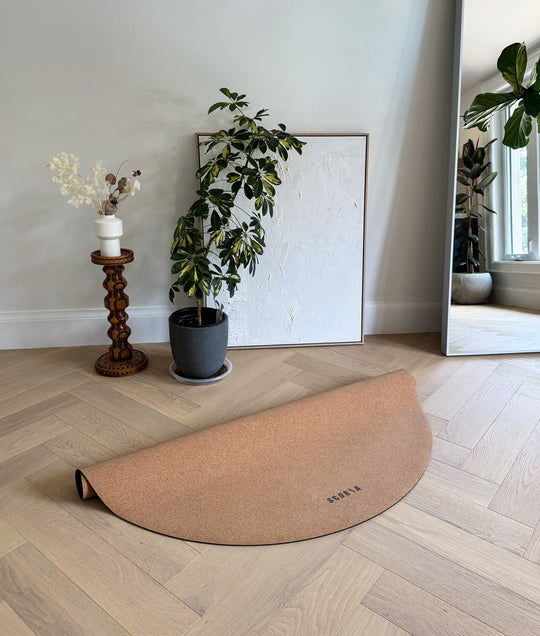Essential Round Cork Yoga Mat | Multi-use | 53" dia