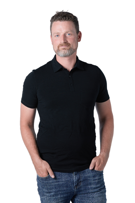 Men's Merino Wool Golf Polo — Lightweight