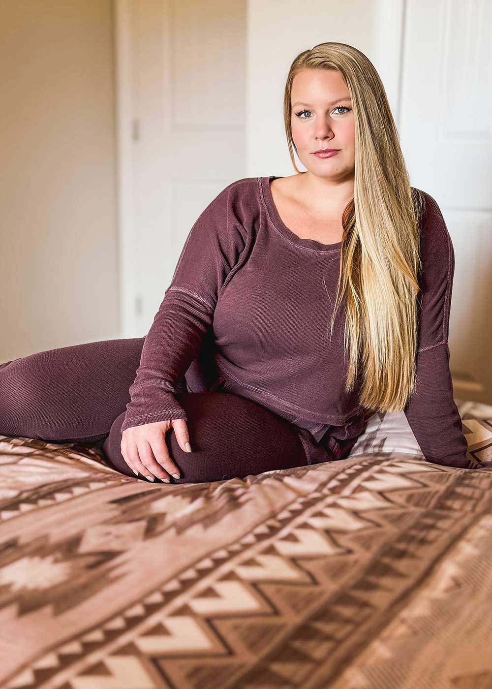 AYA Tee in Organic Cotton Waffle