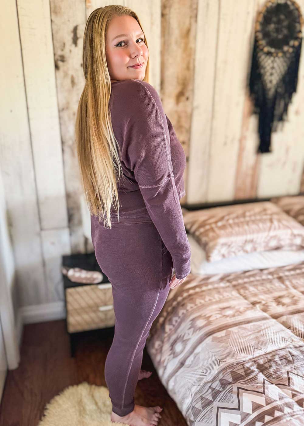 AYA Tee in Organic Cotton Waffle