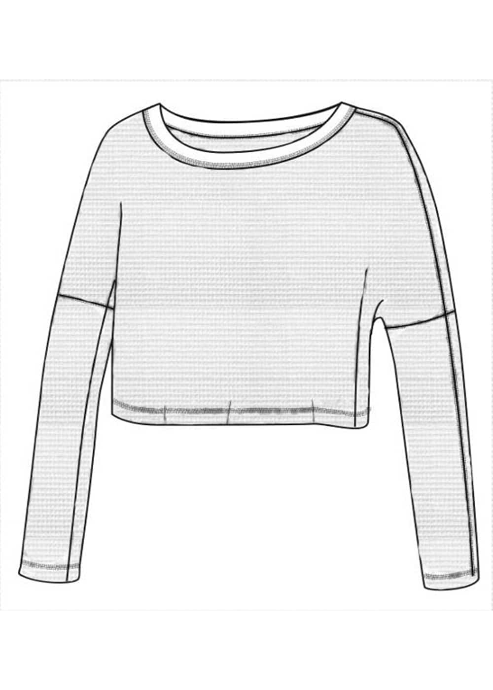 AYA Tee in Organic Cotton Waffle