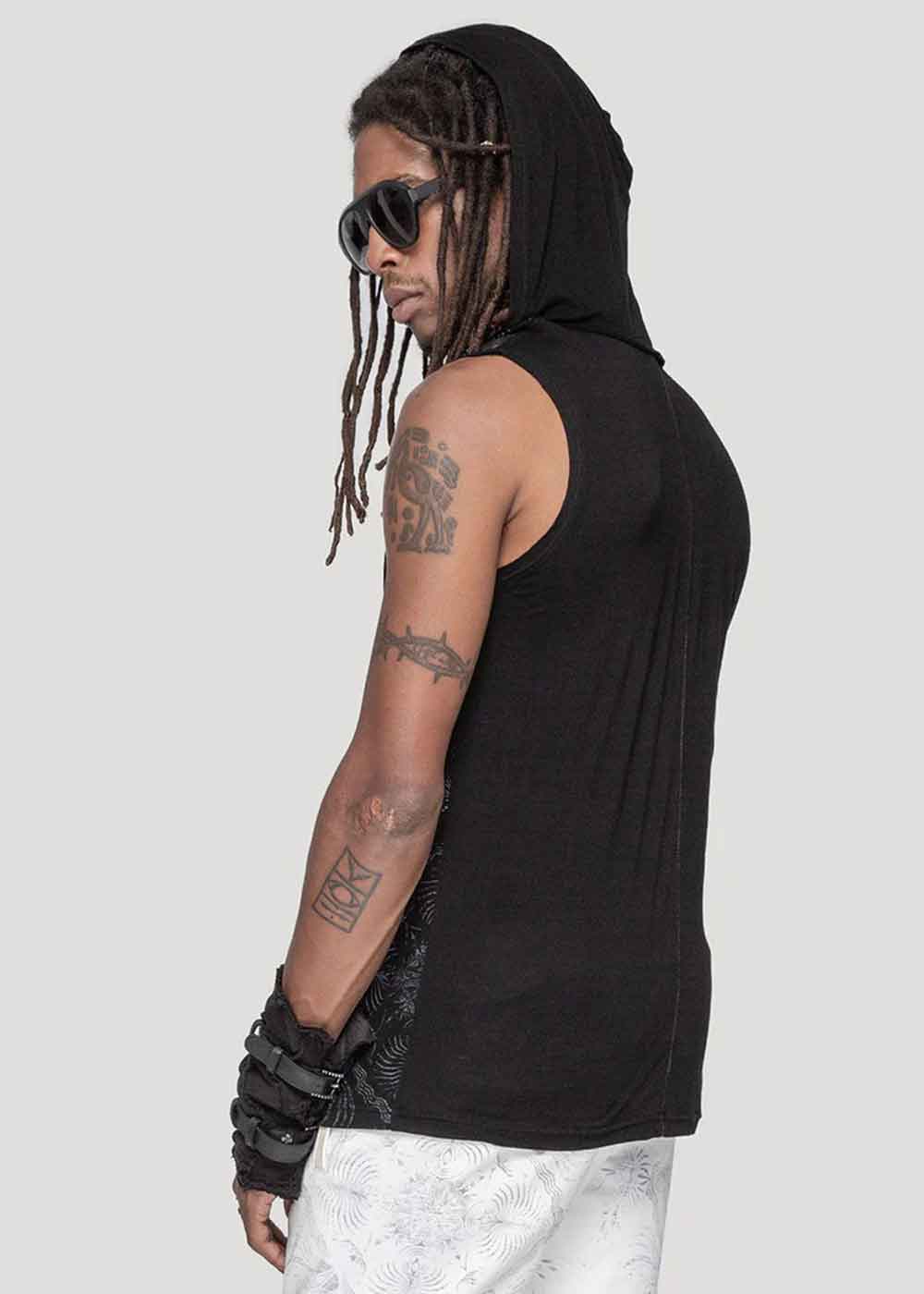 PSYLO Mantra Sleeveless Hoodie