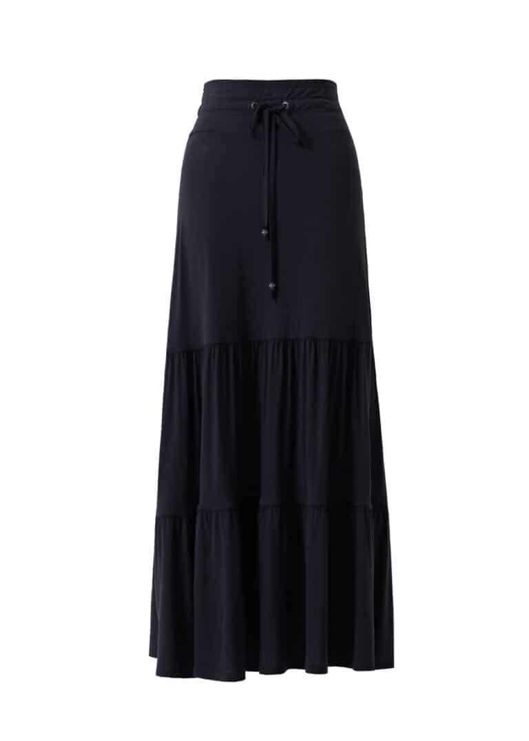Solana Skirt in Hemp Lyocell - Peony Print