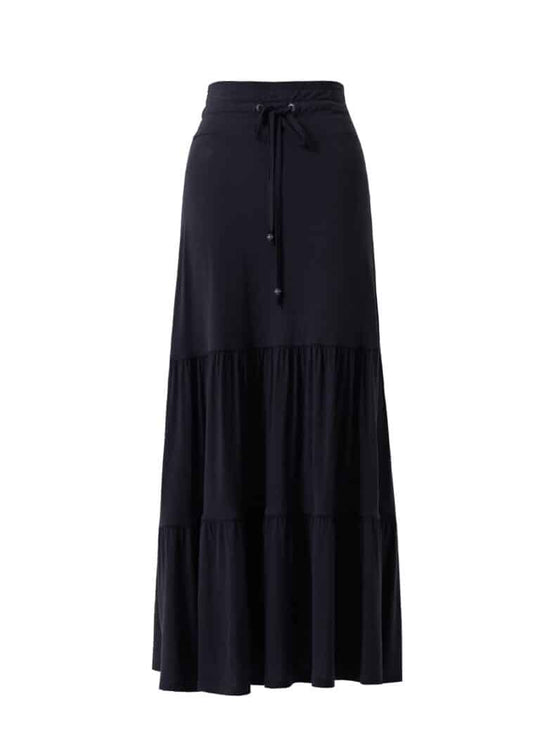 Solana Skirt in Hemp Lyocell - Peony Print