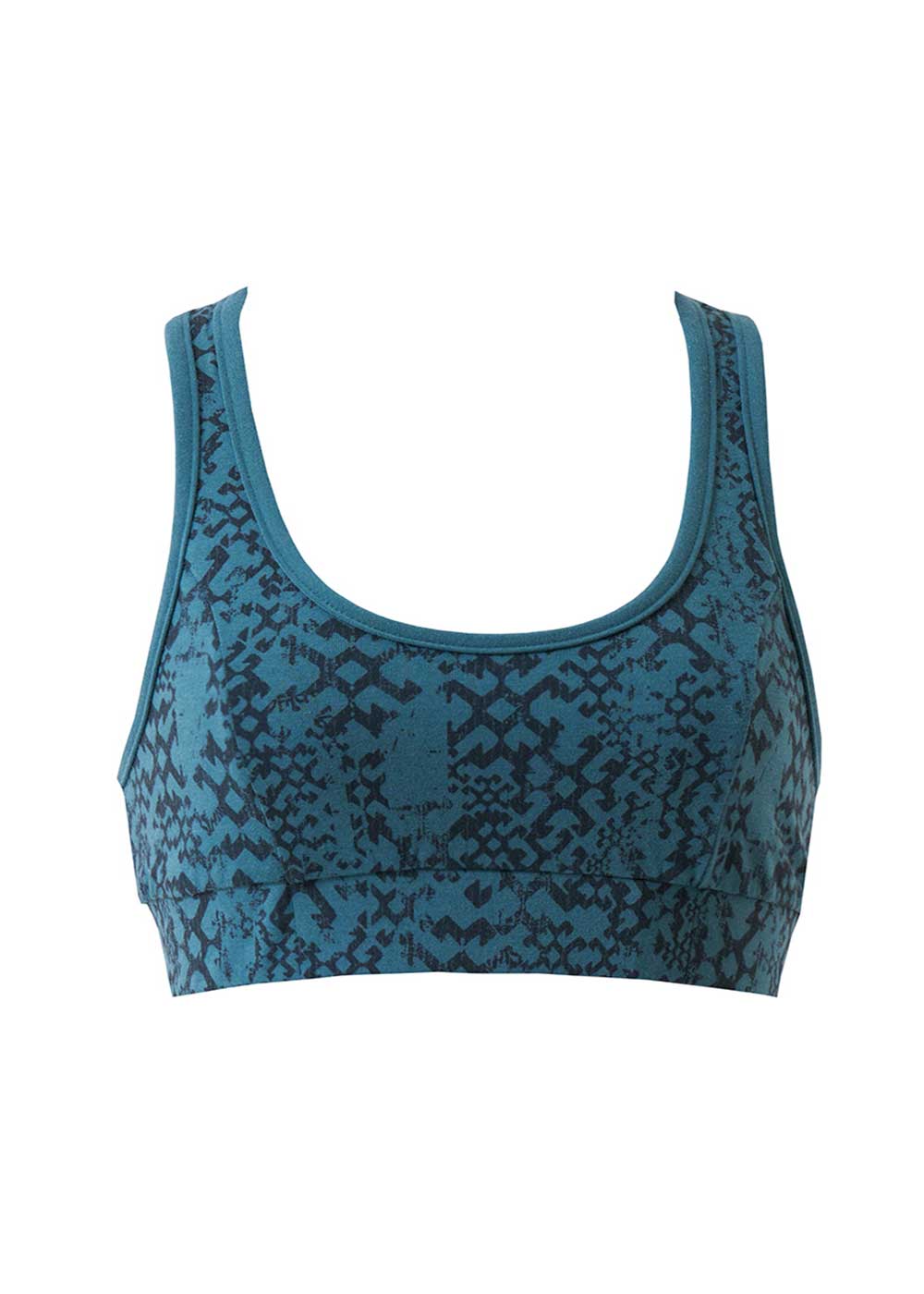 Inertia Bra in Organic Cotton - Modal Print Southwestern