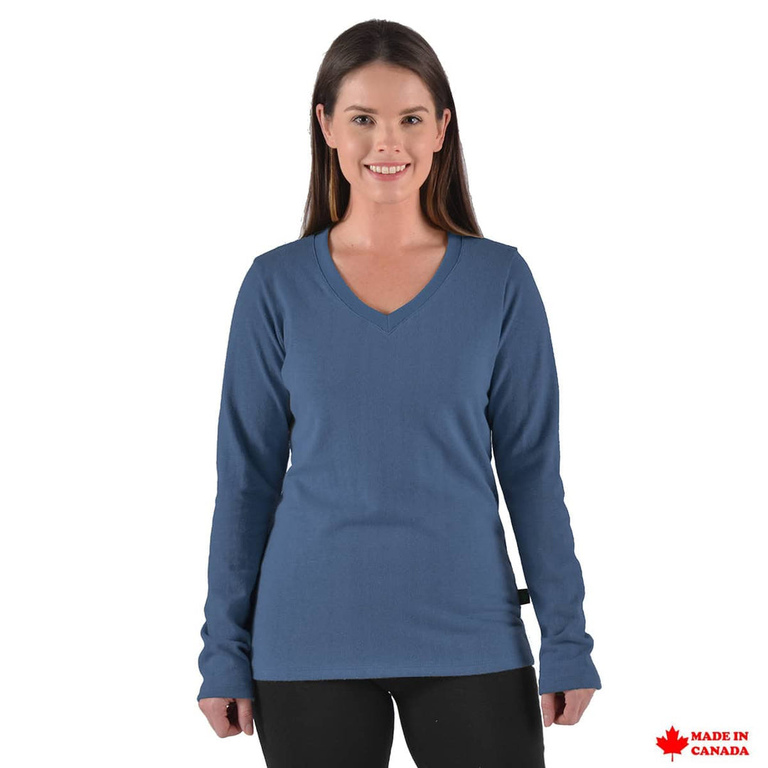 Hemp V-Neck Long Sleeve