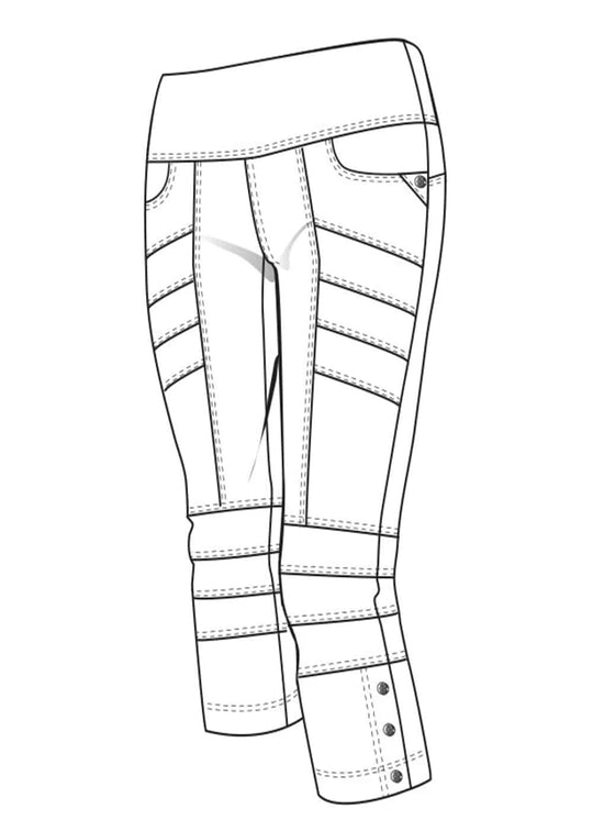 Faraway Capris in Hemp Tencel Denim