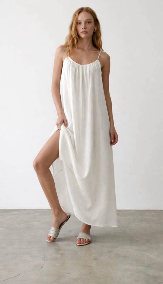 Maxi Muslin Slip Camisole Summer Dress