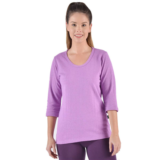 Women's Hemp 3/4 sleeve scoop neck t-shirt