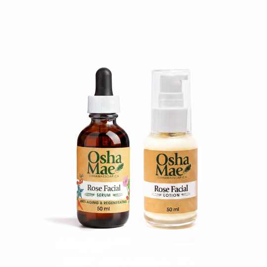 Rose Facial Serum and Rose Facial Lotion duo
