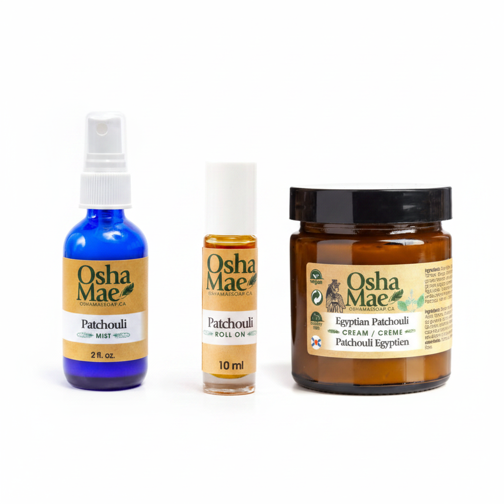 Patchouli Mist, Roll-On and Egyptian Patchouli Cream bundle