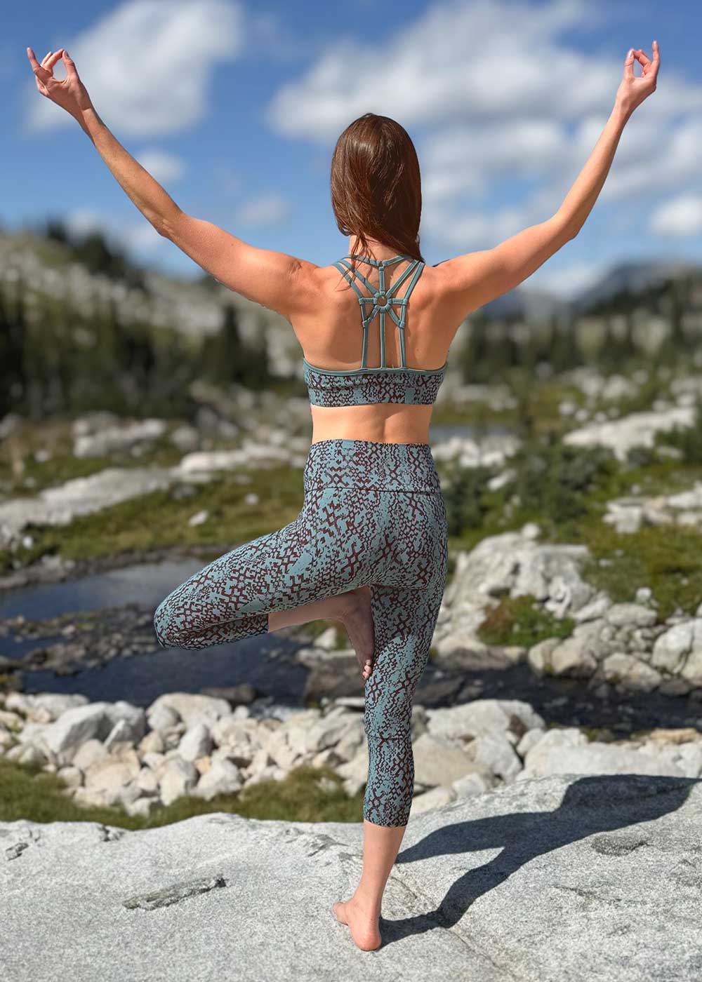 Inertia Bra in Organic Cotton - Modal Print Southwestern