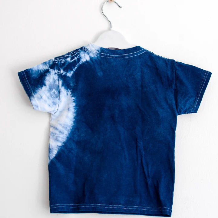 Kids Indigo Shibori Treetrunk Tshirt