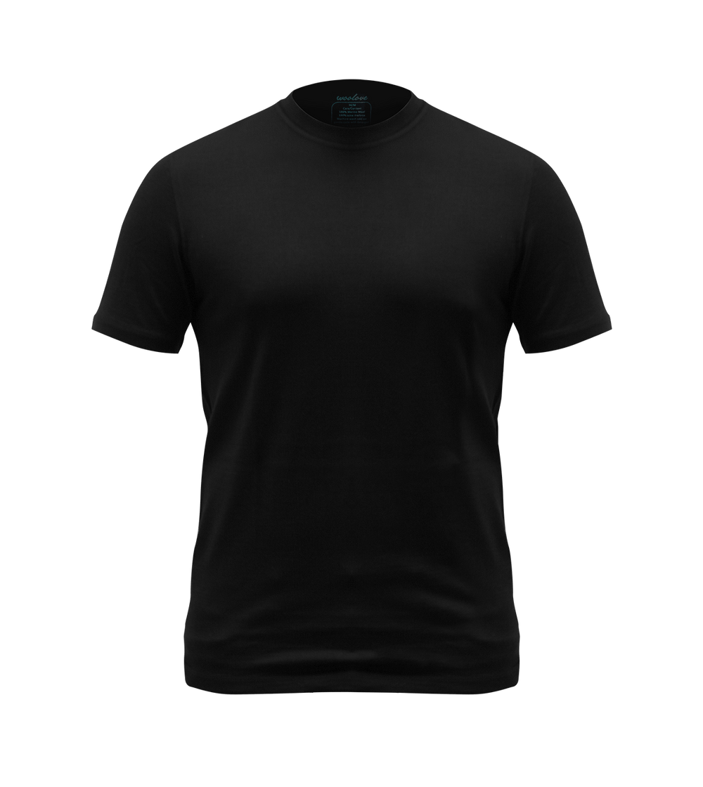 T-shirt à manches courtes pour homme, 100 % laine mérinos, 180 g/m² - Léger 
